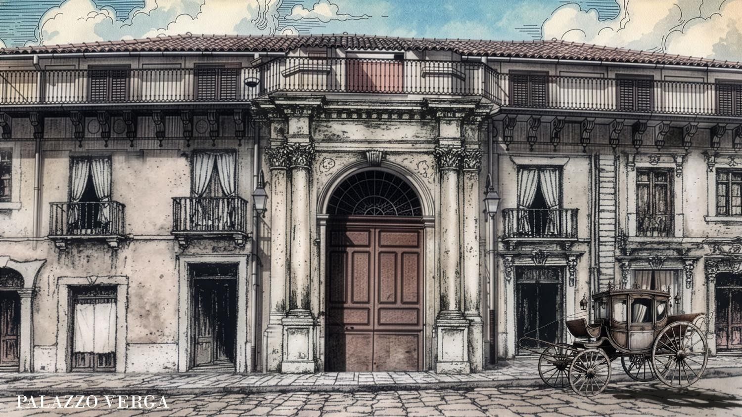 Facciata del Museo Verga a Vizzini